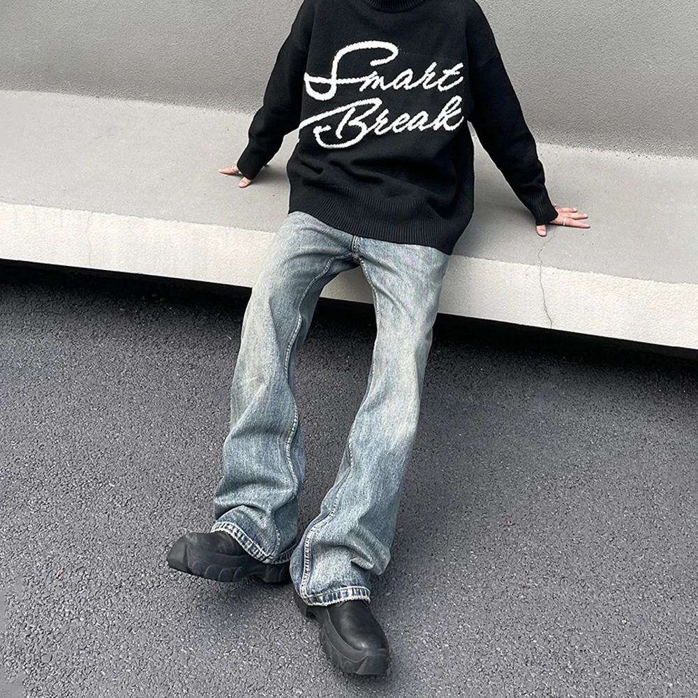 Джинсы мужские Y2k уличная одежда повседневные Модные мешковатые брюки с прямыми