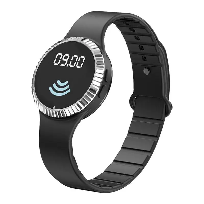 

Repelling Watches Wristband Bracelet Watch With Clock Battery Powered Portable Bite Wristband Bracelet For Travel Camping