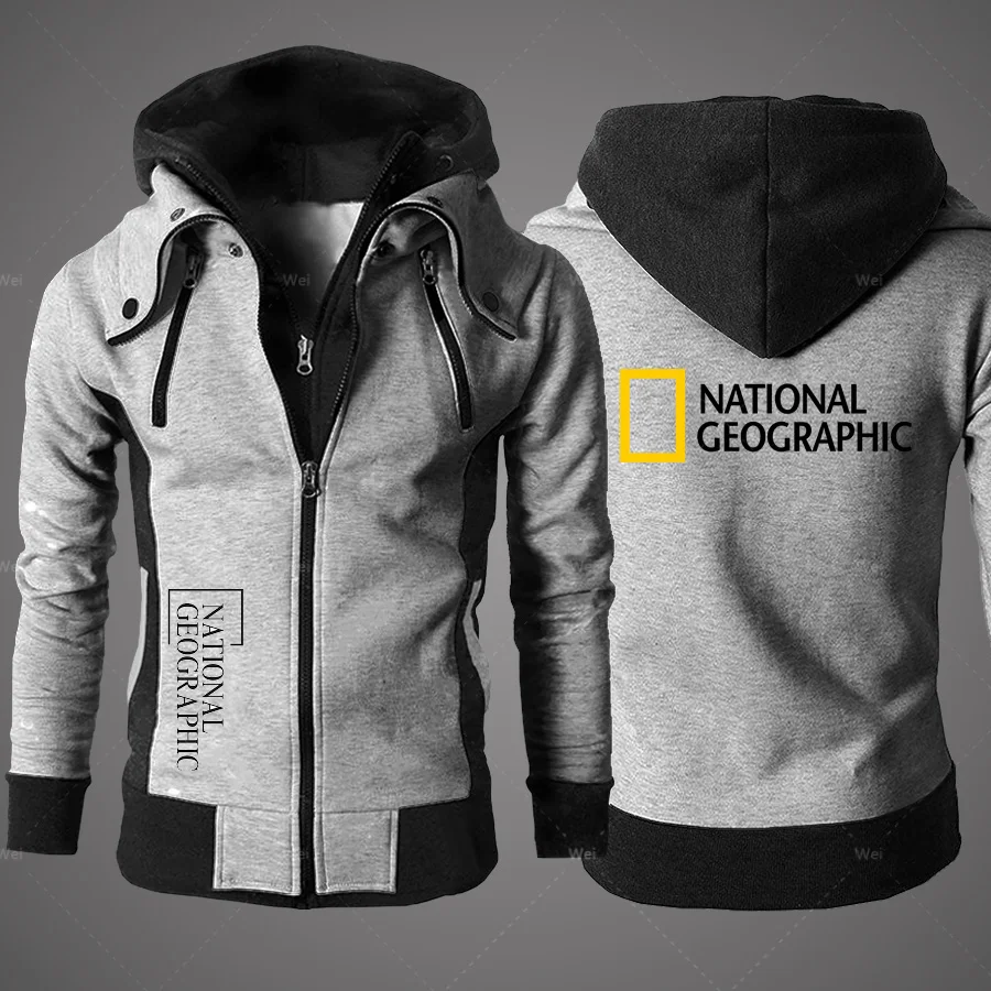 

New National Geographic Men's Clothing Sweatshirt Casual Male Jacket Fleece Warm Hoodies Quality SportWear Harajuku Outwear