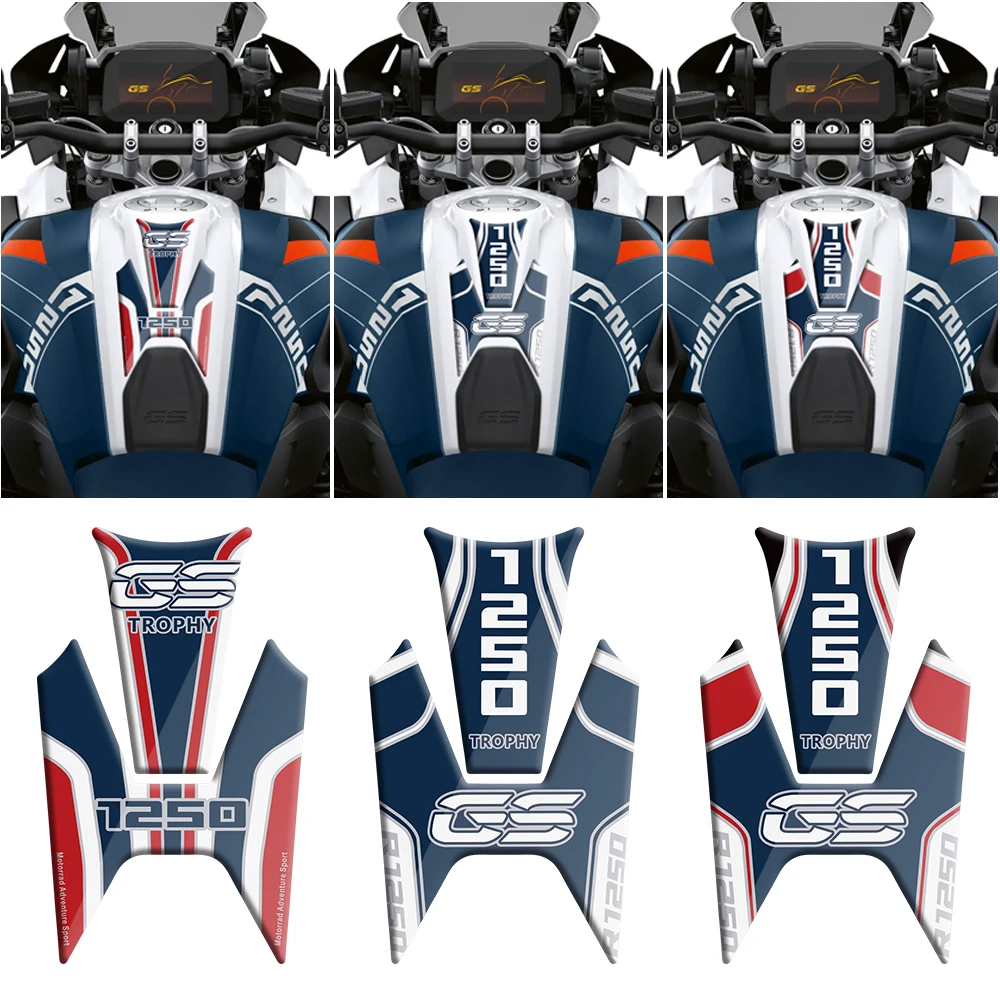 

Motorcycle Tank Pad 3D Paint Protection Sticker For BMW R1250GS Trophy Edition 2019 2020 2021 2022 2023 Decal