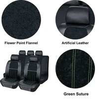 universal artificial flower point flannel leather car seat covers fit for most car suv truck van car accessories