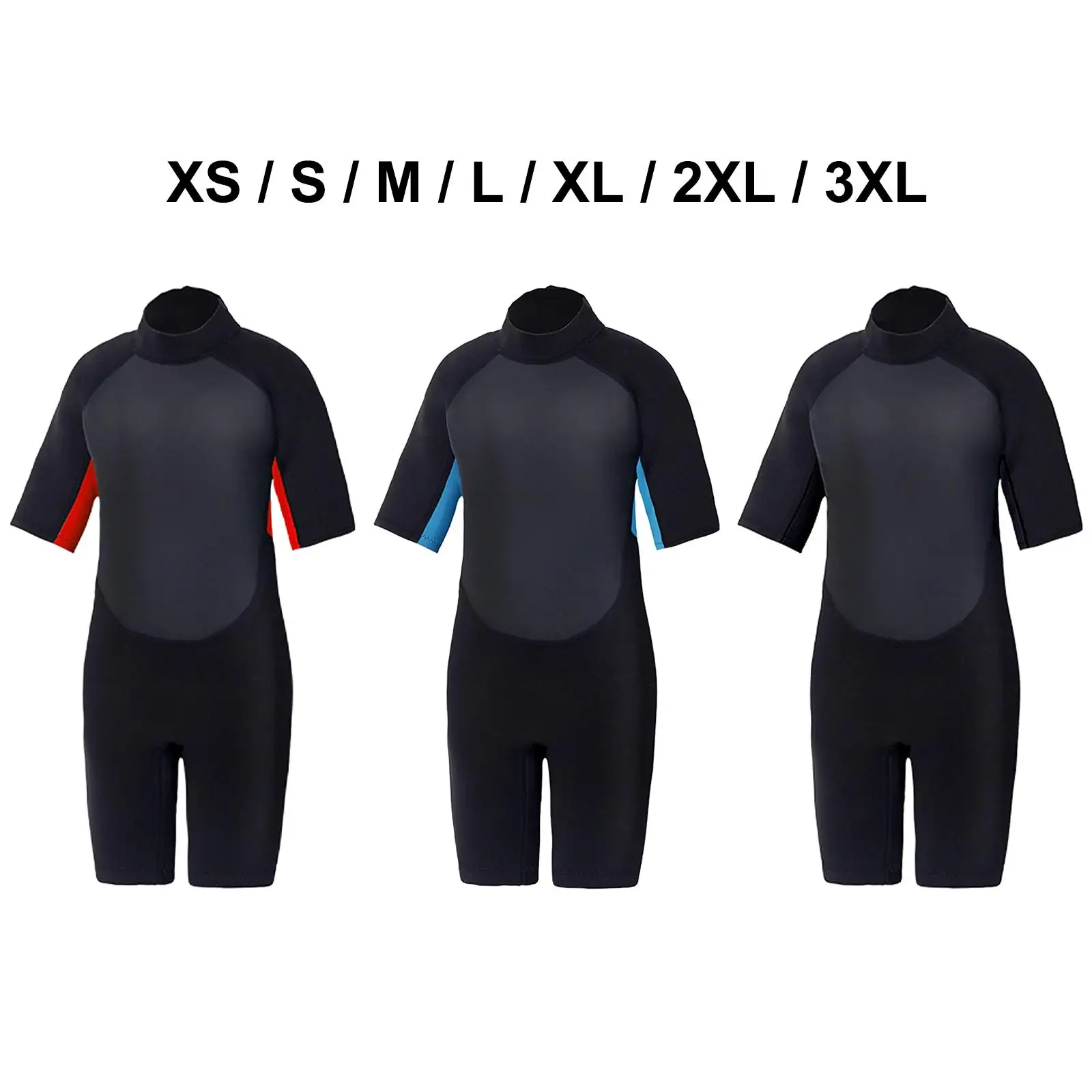 

3mm Neoprene Kids Shorty Wetsuit Back Zip Short Sleeve Keep Warm for Diving
