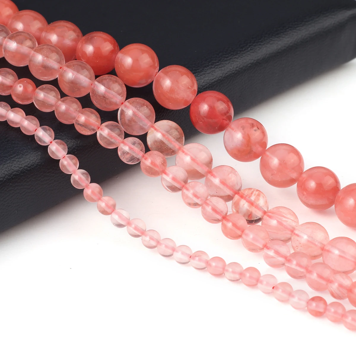 

Бусины из натурального камня, бусины из белого арбуза, хрустальные Круглые бусины для изготовления ювелирных изделий, ожерелий, браслетов, ...