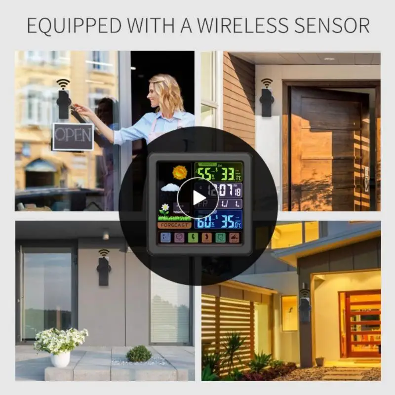 

Portable Weather Station Four-level Weather Forecast Usb Charging Indoor Outdoor Thermometer Detector Intelligent Wireless