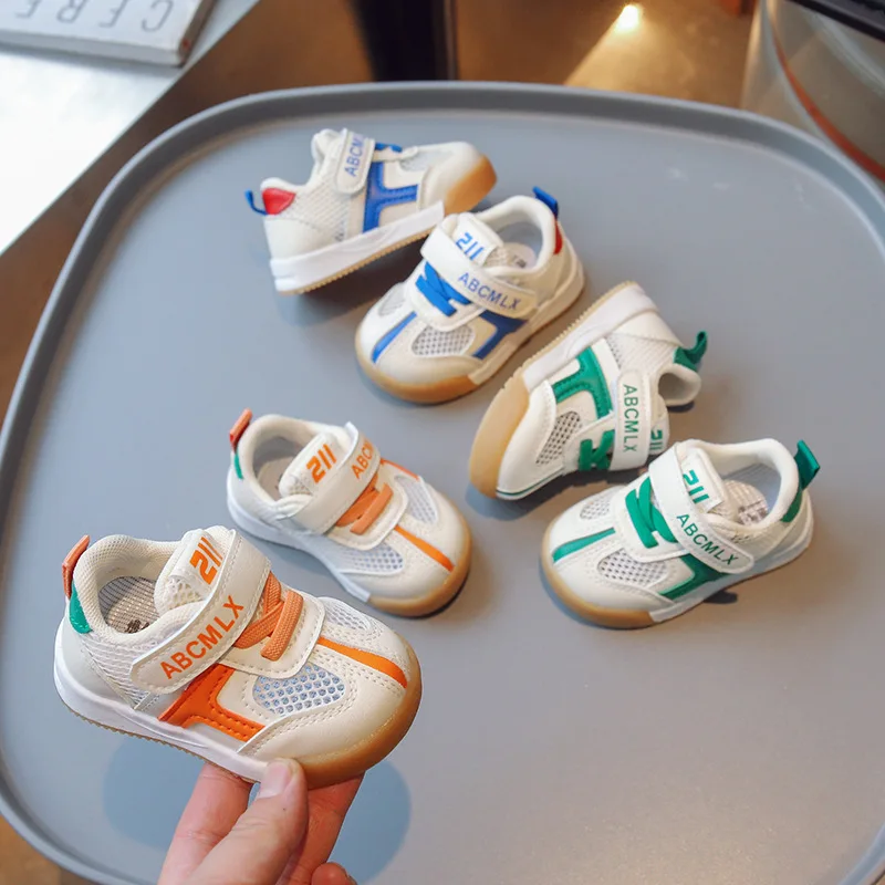Детская обувь 2024 модные сетчатые дышащие кроссовки для младенцев теннис infantil menino