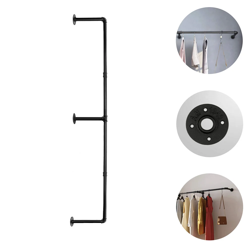 

1pc Wal Clothing Laundry Rack Household Metal Clothes Shelves for Hanging