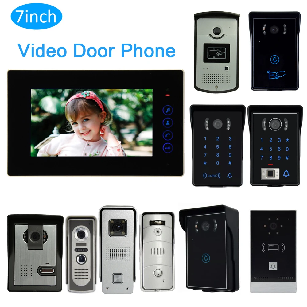 1 Set Video Door Phone Smart Home Talk Back Intercom System For Visitor 7