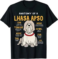 lhasa apso anatomy funny dog mom dad gift t shirt