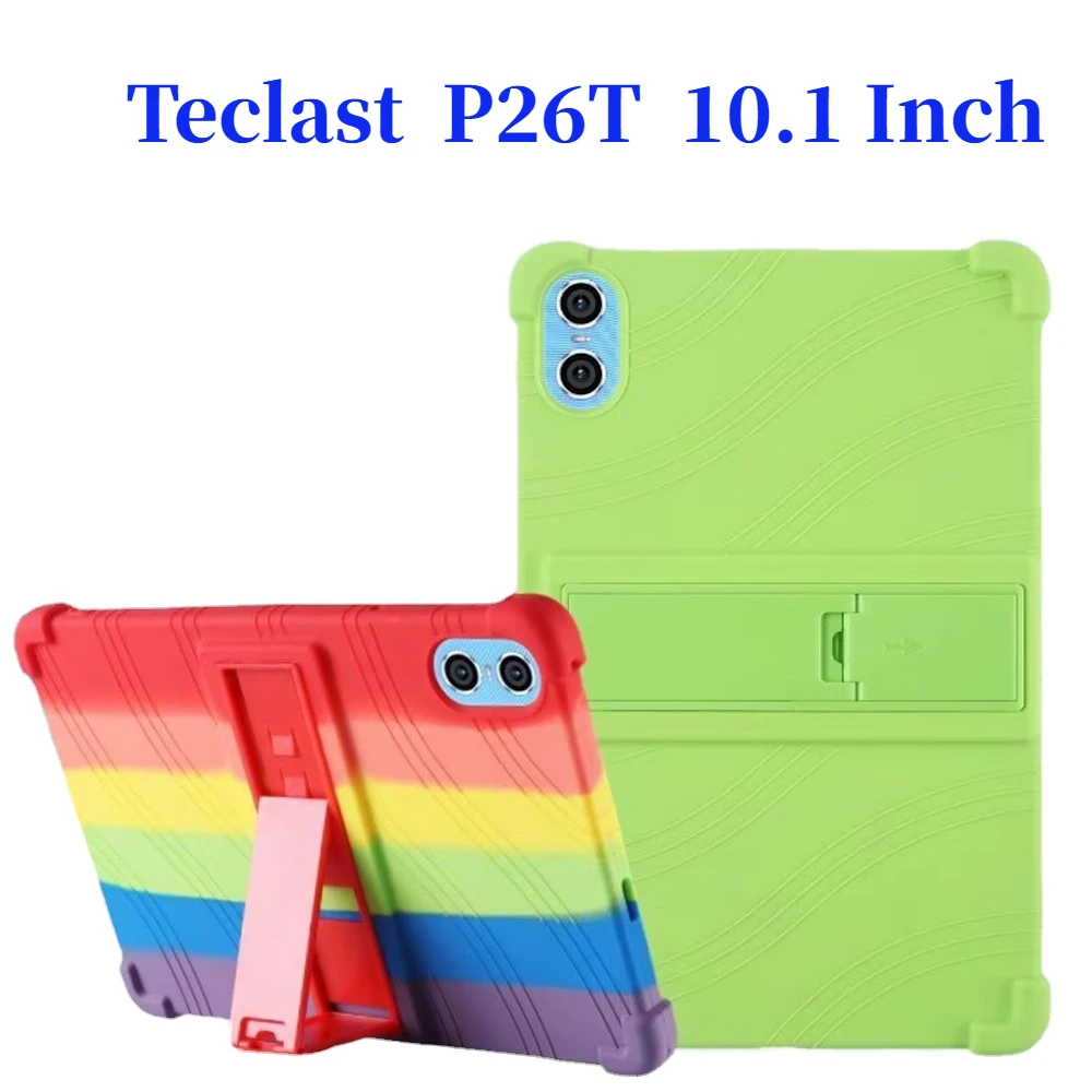 

Ajustable Stand Kids Funda For Teclast P26T Case 10.1" Tablet Soft Silicone Cover Protective Shell 4 Shockproof Airbags Coque
