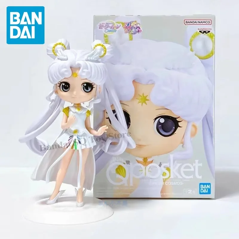 Оригинальная фигурка Bandai Sailor Moon Q Posket Tsukino Usagi Cosmos Princess Ver коллекция фигурок из ПВХ
