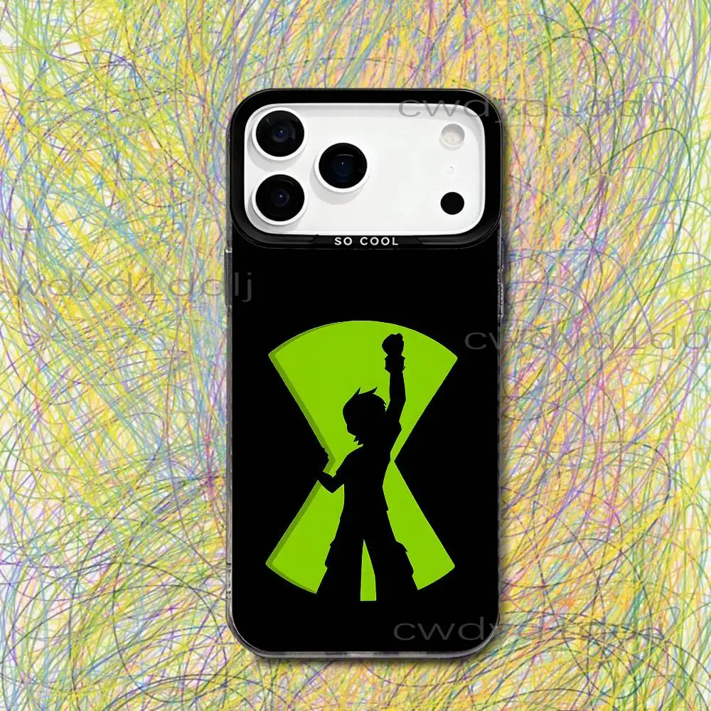 Фото Чехол для телефона B-Ben 10 O-Omnitrix Watch для iPhone 17, 16, 15, 14, 13, 12, X, 8, Pro, Max, Plus, SE4, Air, Mini HD, черный, матовый, IMD №3