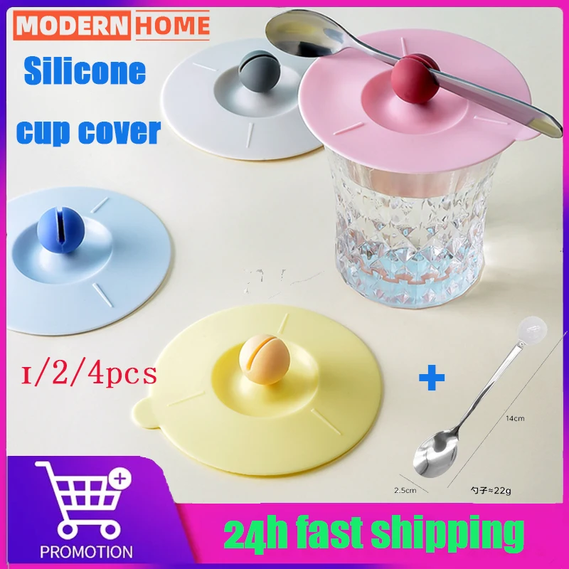 

Reusable Silicone Cup Cover Dustproof Cup Lid Cover Food Grade Silicone Suction Lid Cute Seal Suction Cup Cover Tea Coffee Lids