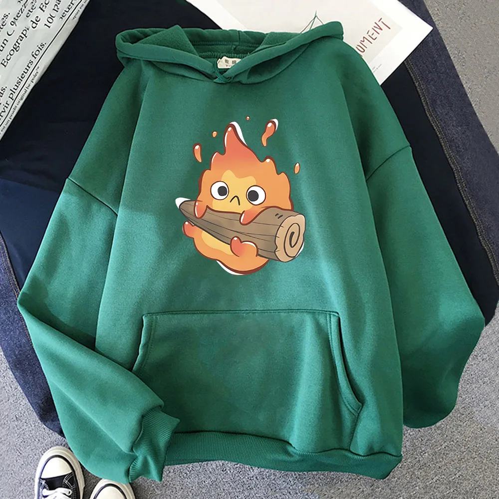 

Hot Anime Howl's Moving Castle Hoodie Kawaii Cartoon Sweatshirt Manga/Comic Clothes for Men/women Long-sleeved Streetwear Fleece