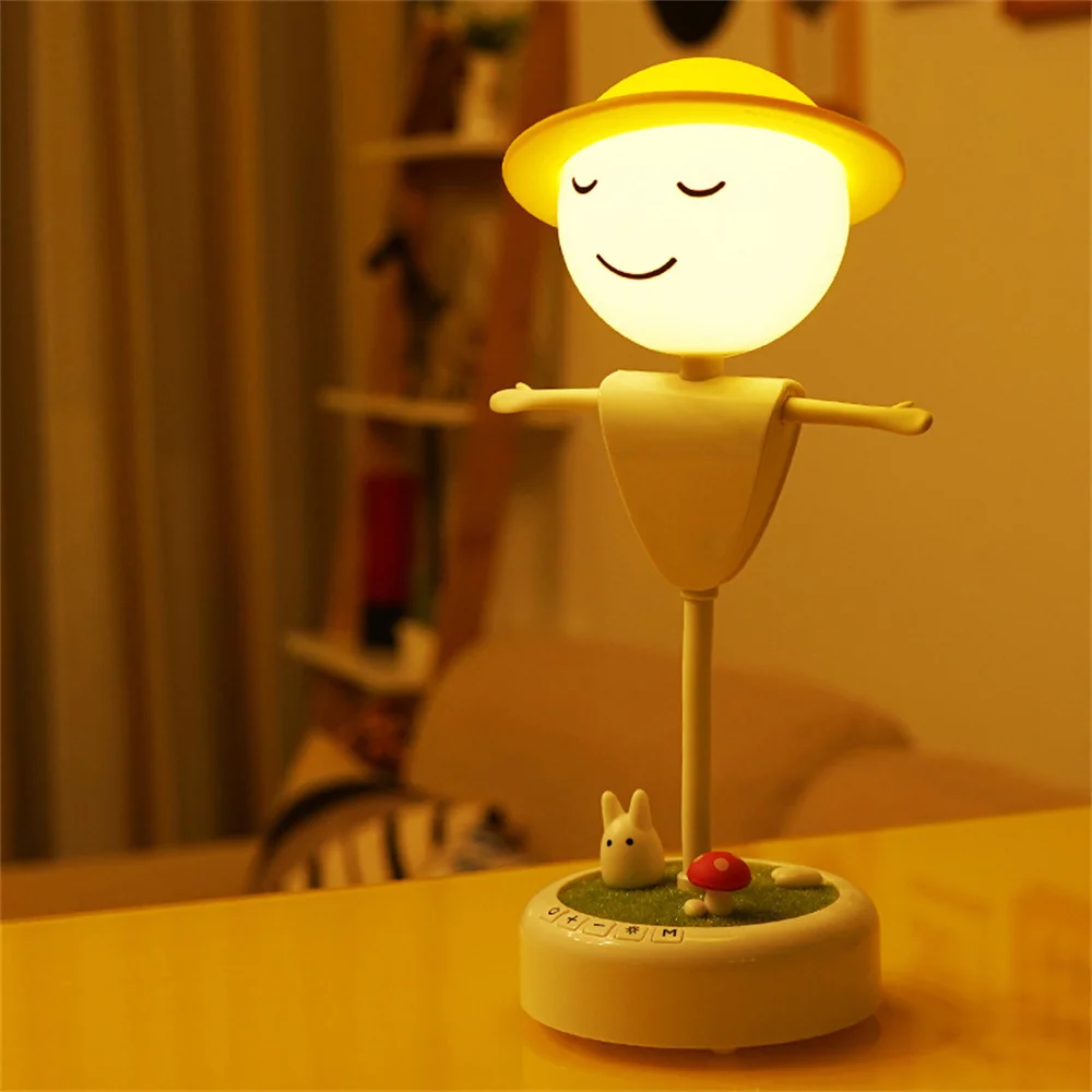 

New LED Creative Night Light Warm White Decor Table Lamp For Kid/Baby/Children Bedroom Bedside USB Lamp Lighting Children Gift