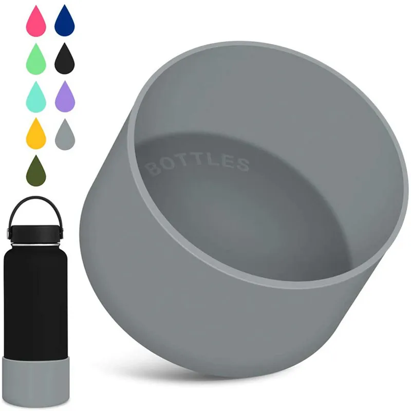 

1PC Anti-Slip Bottle Silicone Boot Sleeve Bottom Sleeve Cover For 32&40oz Wide Mouth Water Bottle For Outdoor Camping Hiking