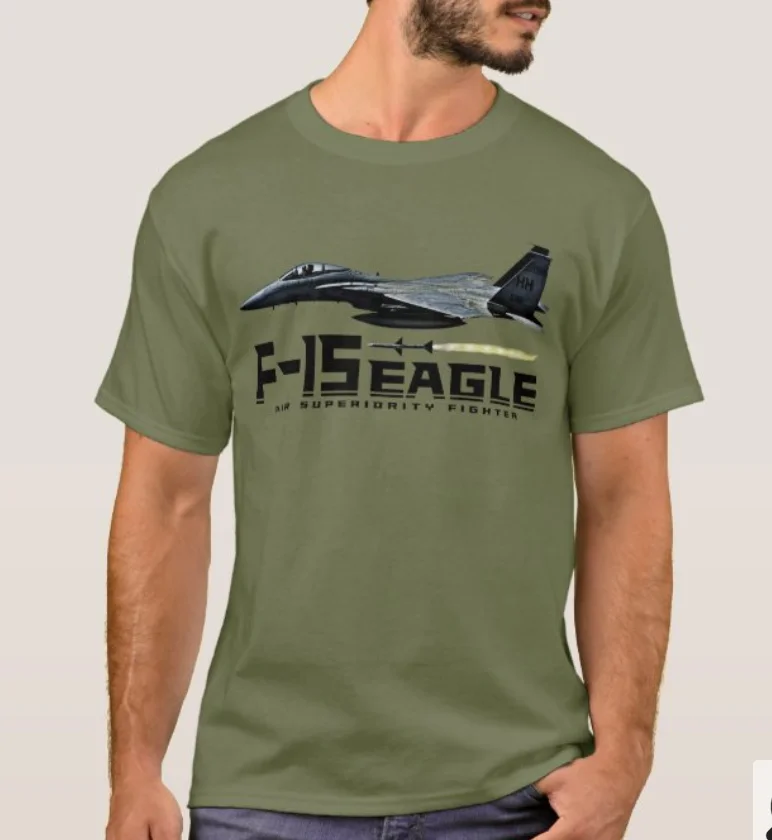 

F-15 Eagle All-weather Tactical Fighter Airplane T-Shirt. Summer Cotton Short Sleeve O-Neck Mens T Shirt New S-3XL