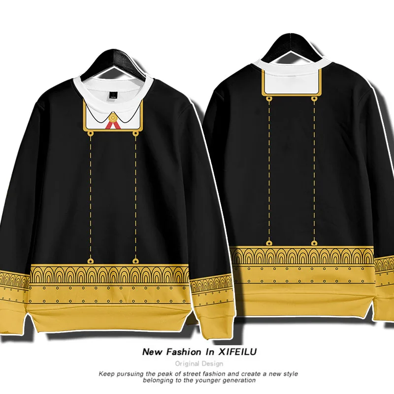 

Anime SPY×FAMILY Anya Forger Hooded Hoodie Coat Cosplay Loose Spring Autumn Student Sweatshirt Pullover Tops
