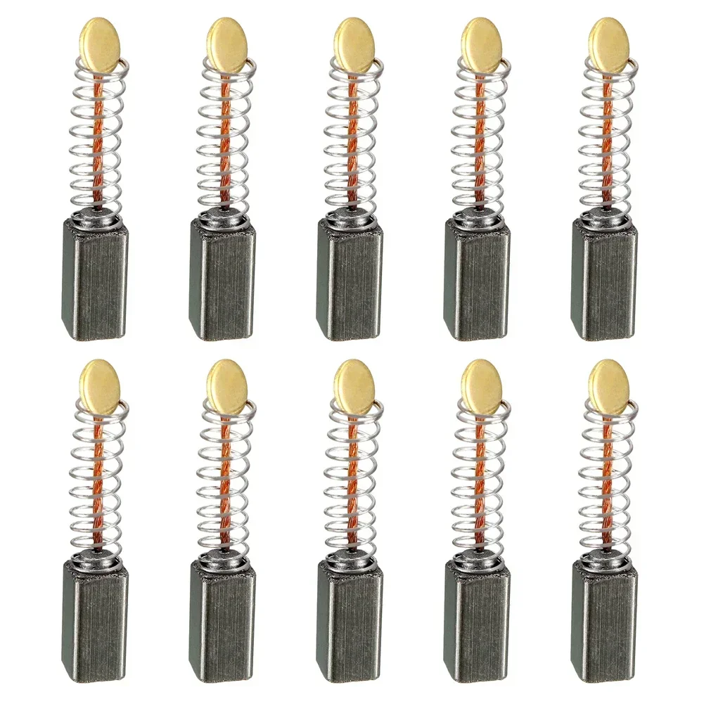 10 шт. графитовые щётки для электродвигателя 10x5x5 мм