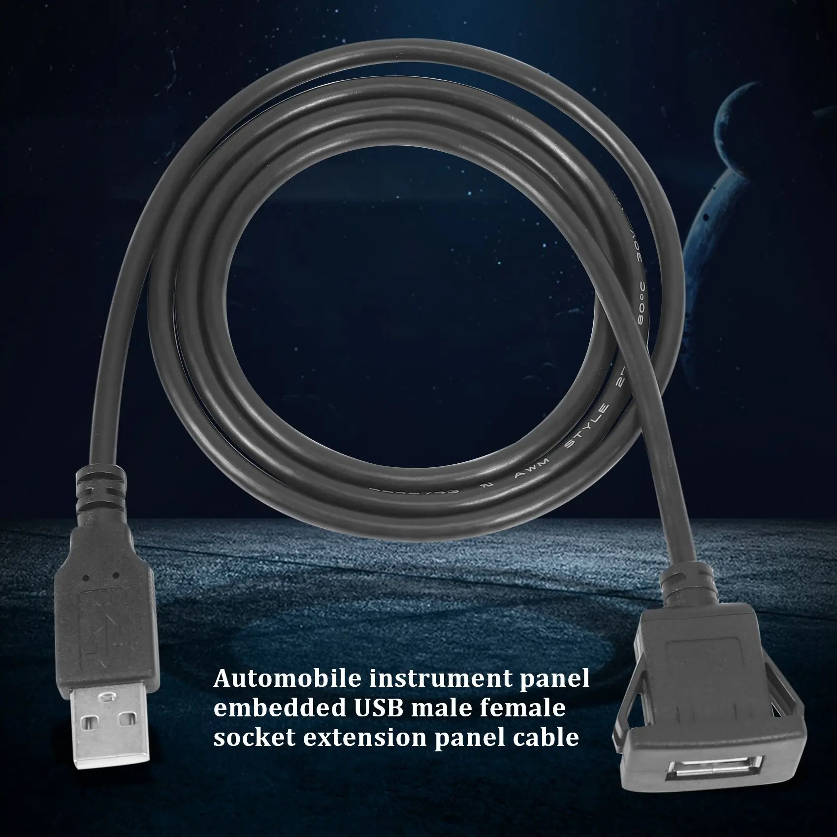 

Удлинительный кабель USB, 1 м, штекер-гнездо, для автомобильной панели