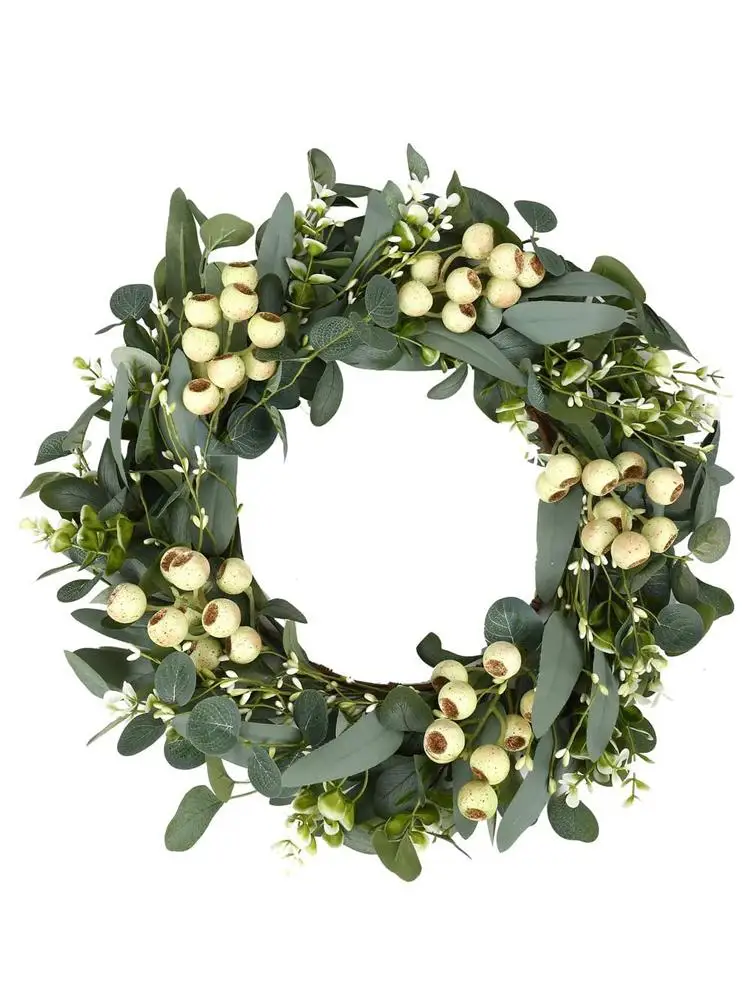 Green Eucalyptus Wreath Vivid Ornaments Leaf Wreath