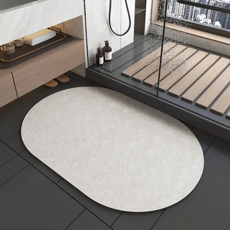 

Solid color bathroom mat, bathroom floor mat, door entry, household anti-slip floor mat, water absorption and quick-drying door