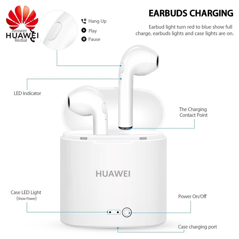 

Tws-наушники Huawei с поддержкой Bluetooth 5,0 и микрофоном