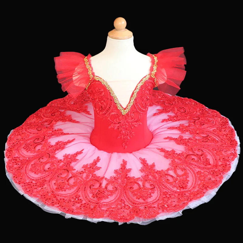

Red Children's Ballet Professional Tutus Green Kids Adult Swan Lake Pancake Tutu Women Girl Ballerina Costumes Dance Tutu Ballet