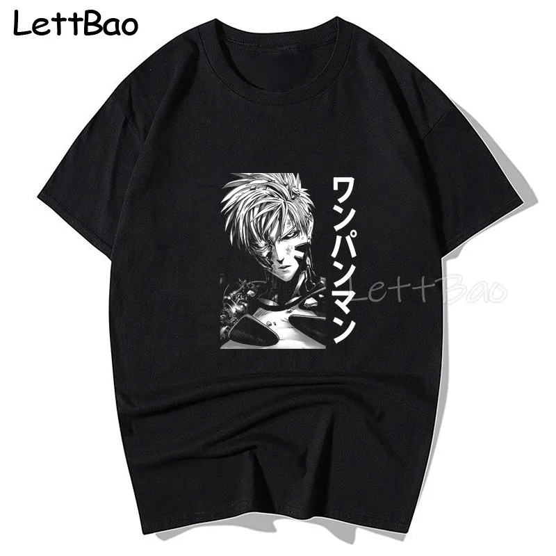 

One Punch Man Genos Jenosu Villain T Shirts For Men Cotton Tee Tops Anime Manga Tshirt Novelty T-shirt Streetwear Men Clothing