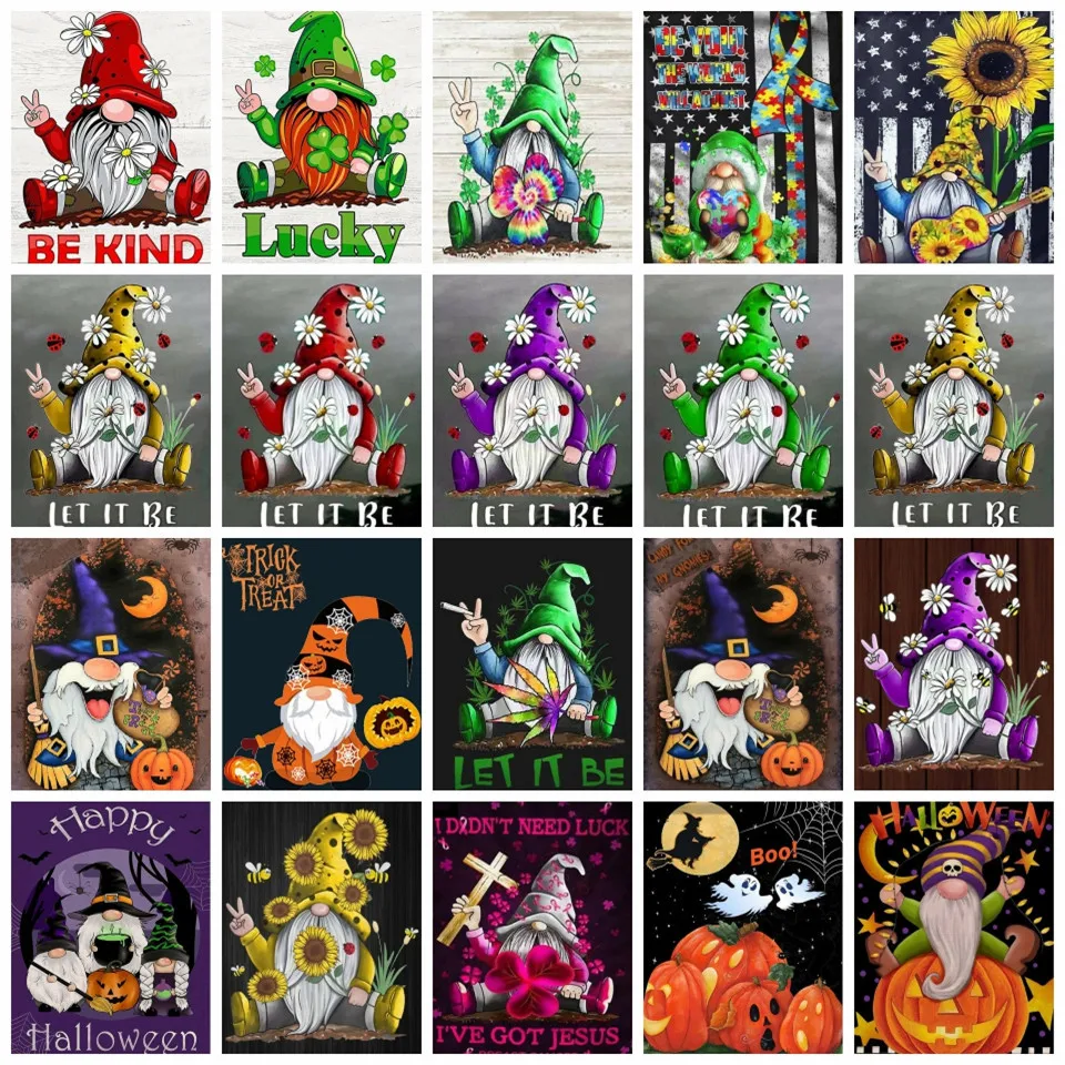 

AZQSD Алмазная вышивка Санта-Клаус рукоделие мозаика бриллиантовый рисунок Рождество Вышивка крестом Стразы домашний Декор подарок