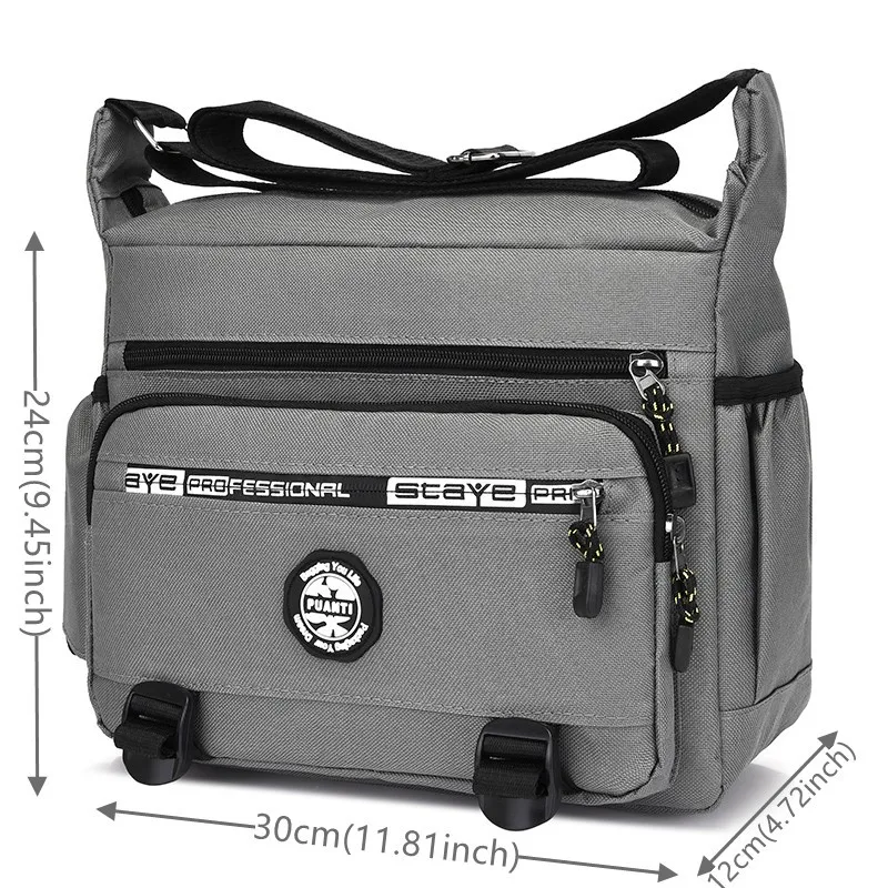 Men Waterproof Oxford Shoulder Bags Pocket Luxury Handbags Men Shopper Crossbody Bags Designer High Quality Soft Tote