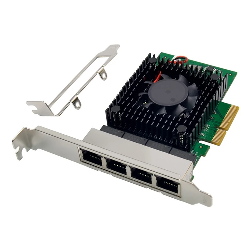 

I225-V3 PCI-E X4 Gigabit Server Network Card Four-Port 2.5Gbe 1000Mbps RJ45 Port Gigabit Gaming Speed Network Card