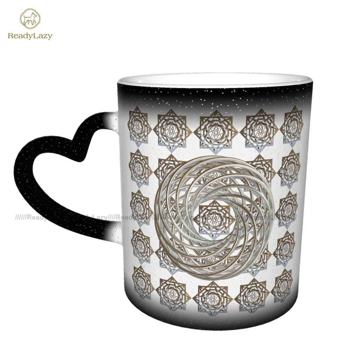 

Stargate Mug Porcelain Chat Mug That Changes Color Creative Aesthetic Cups