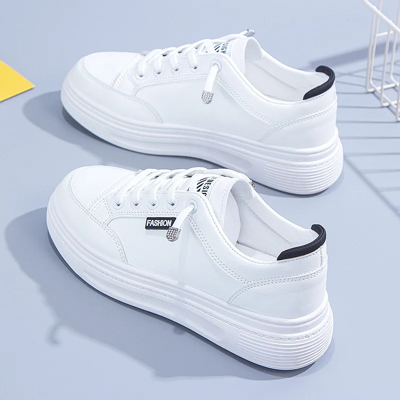 Small White Shoes Women's 2022 Spring New Trendy Shoes Summer Korean Version Thicksoled Casual All-match Student Ins Shoes Women