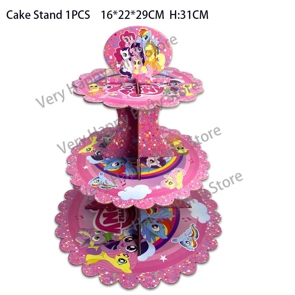 1 компл./лот подставка для торта на день рождения Маленький пони 3-х уровневый