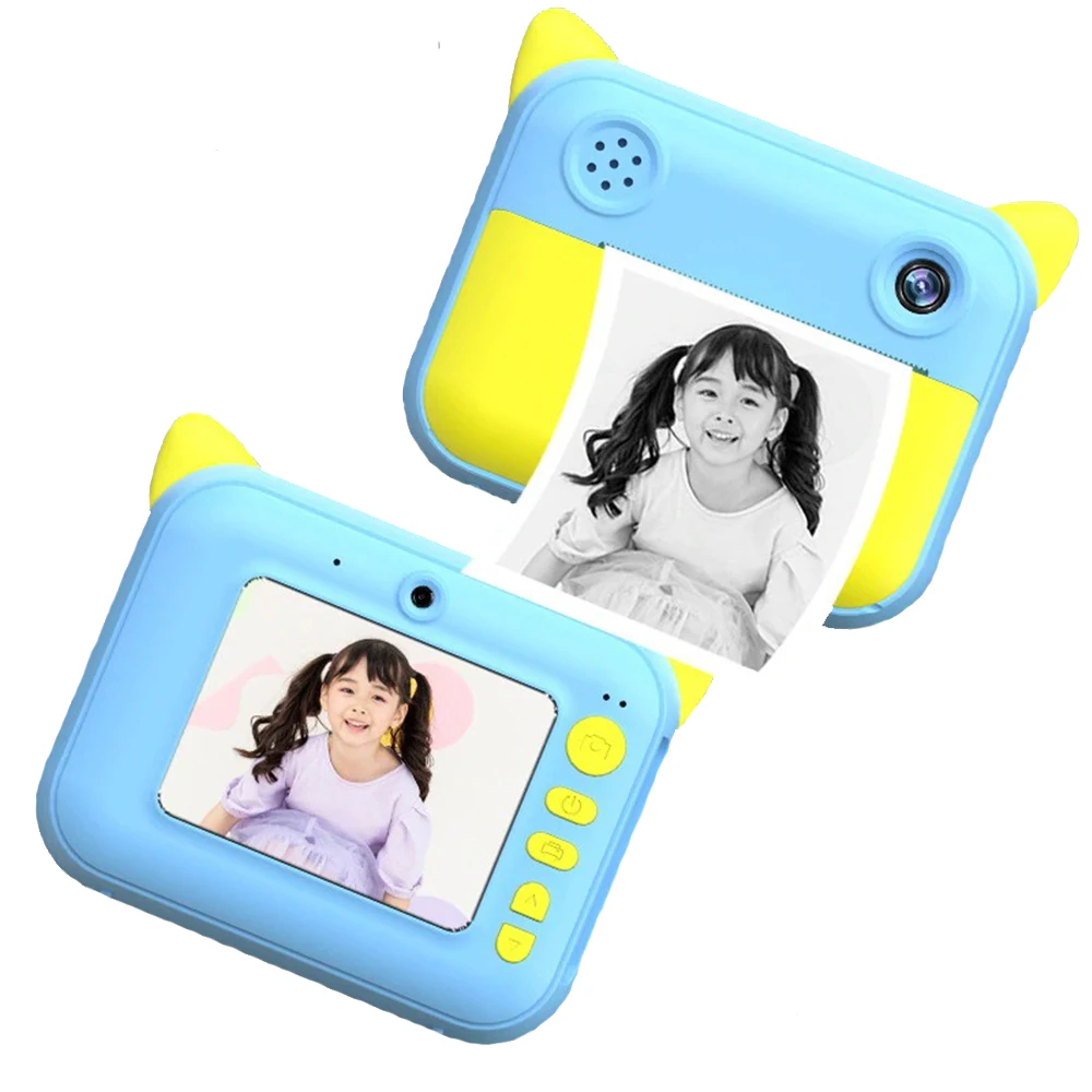 

Mini Camera Children Instant Print Camera 1080p Photo Paper Toys