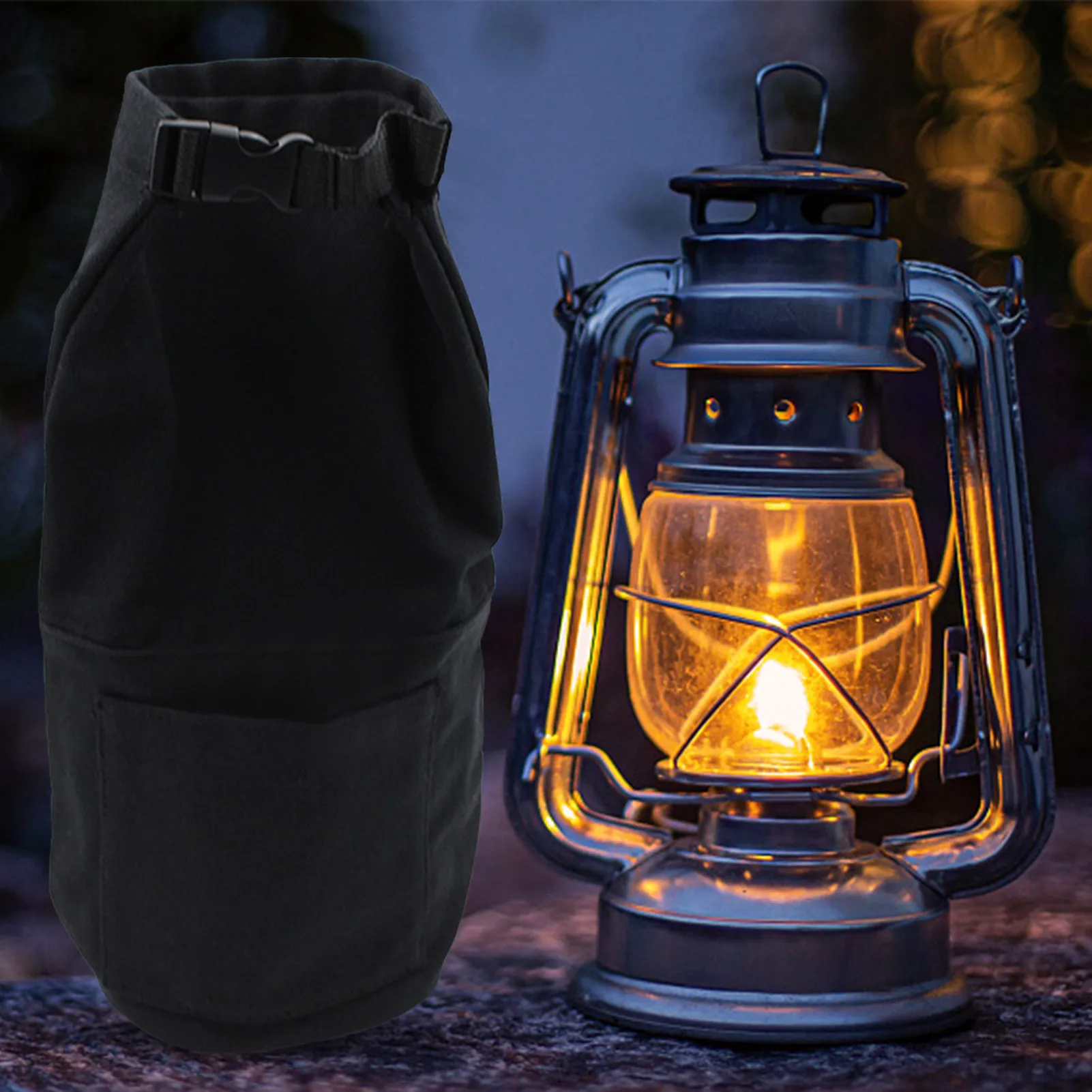 

Уличный холщовый Органайзер-фонарик, водонепроницаемый холщовый чехол-фонарик, портативный и устойчивый к пятнам керосиновый чехол для уличной лампы