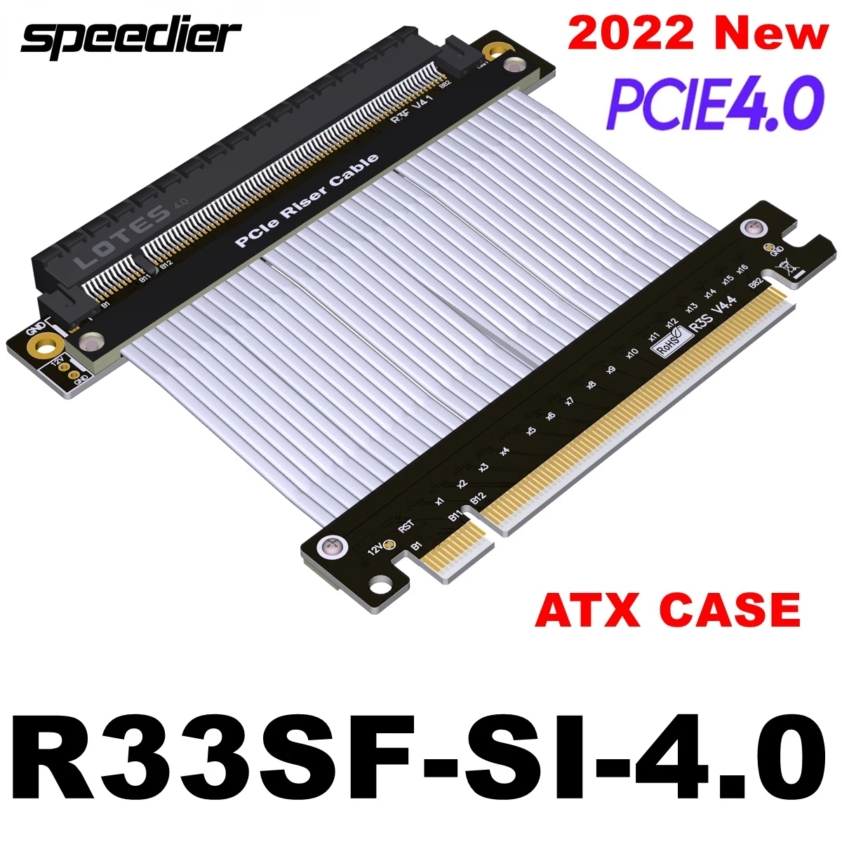 

Кабель-переходник Riser PCIE 4,0 X16 RTX3090, адаптер для видеокарты, удлинитель PCIE4.0, кабель ATX ROG, чехол Gen 4,0, удлинитель для графического процессора