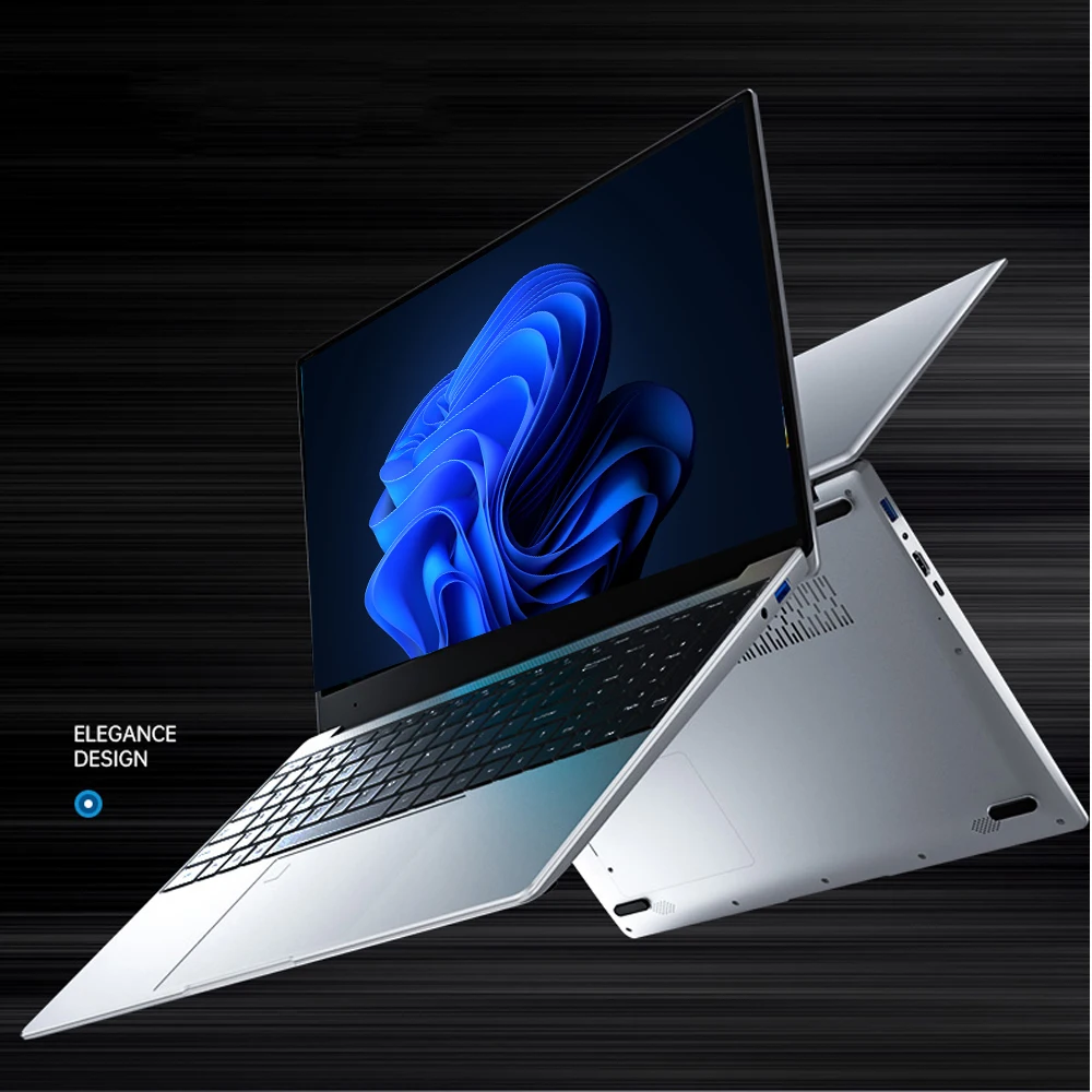 Hot Sale Fingerprint  15.6Inch Cheap Metal Laptop DDR4 RAM 12GB ROM 128GB 256GB 512GB 1TB SSD Intel Laptop Windows 10 Pro Hdmi