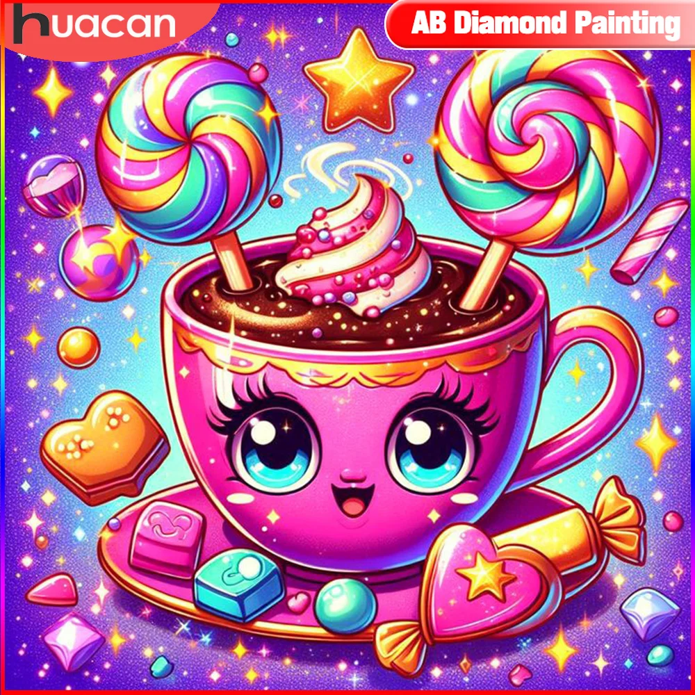 5D Комплект Алмазной Живописи HUACAN Полноразмерный Дизайн С Животными Сделай Сам