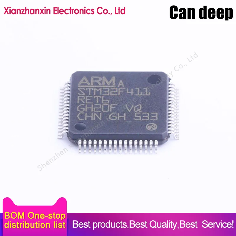 

Микроконтроллер IC STM32F411RET6 STM32F411 411RET6 QFP64, 1 шт./партия