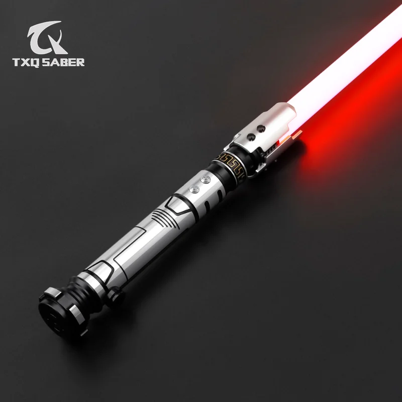 

TXQSABER Neo Pixel Judger Smooth Lightsaber Metal Hilt Proffie With LED Stripe Blade Cosplay Jedi Laser Sword Christmas Toys