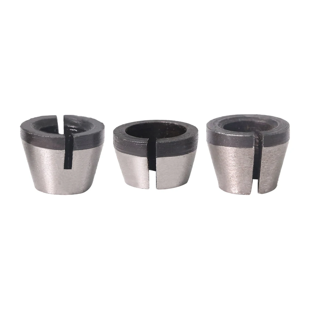 

3pcs Replacement High Precision Wear Resistant Router Collet Clamping Carbon Steel For Engraving Trimming Machine Accessories
