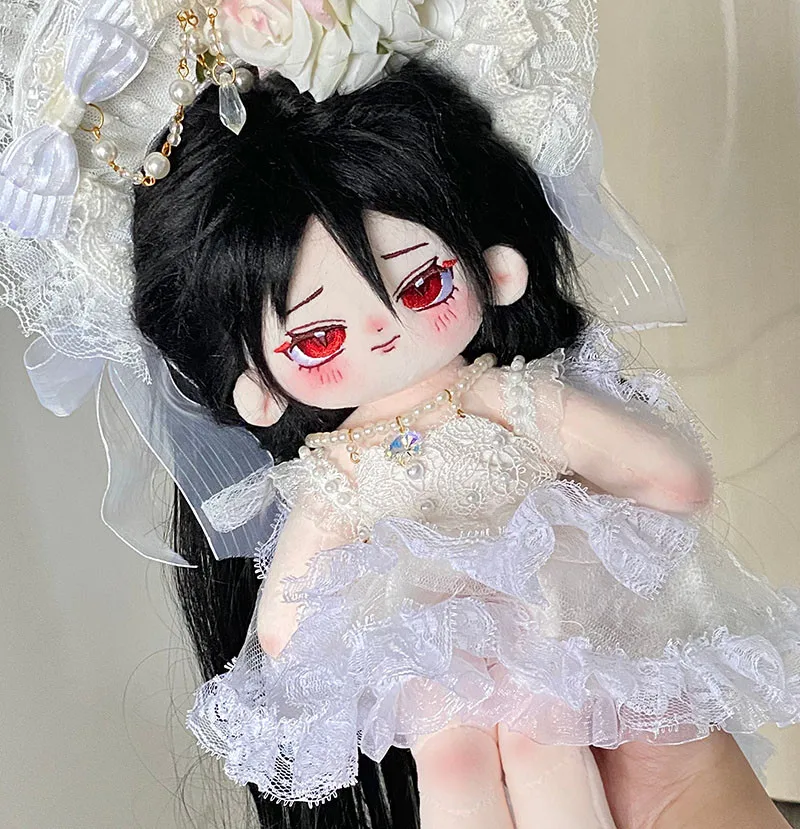 

Original Thorns Cute Anime Girl Long Leg Fried Hair 32cm Plush Stuffed Cotton Skeleton Dolls Body Plushie Cosplay Fans Gift