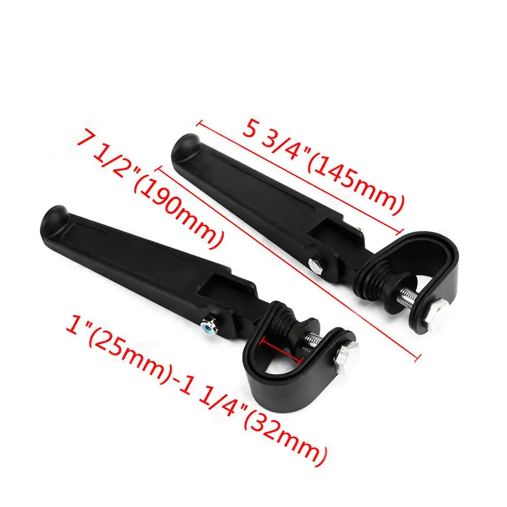 Dolity пара алюминиевый черный универсальный мотоциклетный задний пассажирский