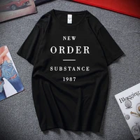 new order substance 1987 t shirt 80s synth rock new wave bizarre premium cotton short sleeves t shirt top camiseta masculina