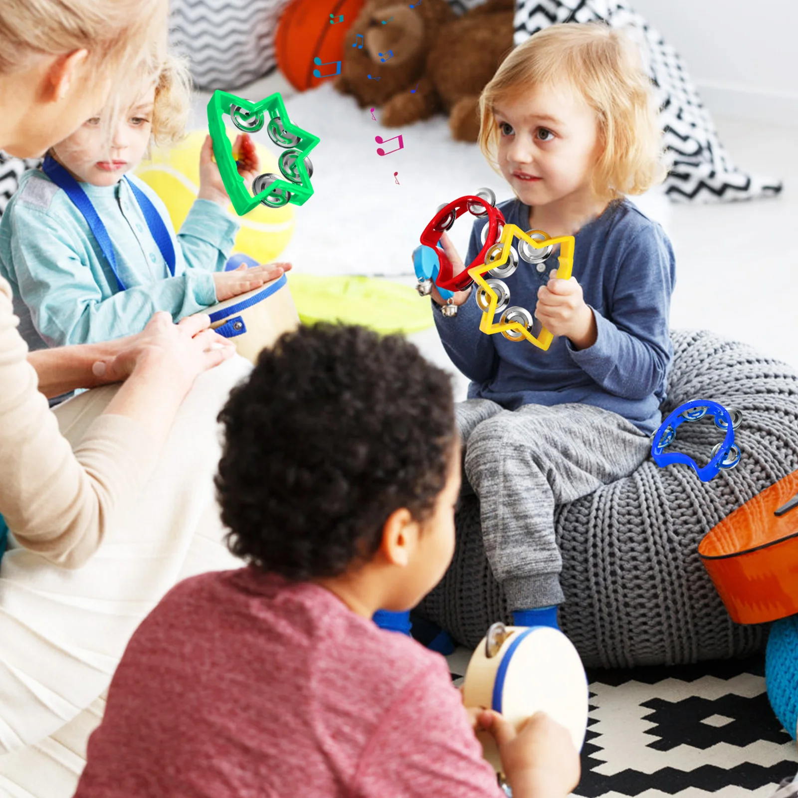 16 шт. набор колокольчиков для перкуссии Orff 8 пар забавные игрушки вечерние