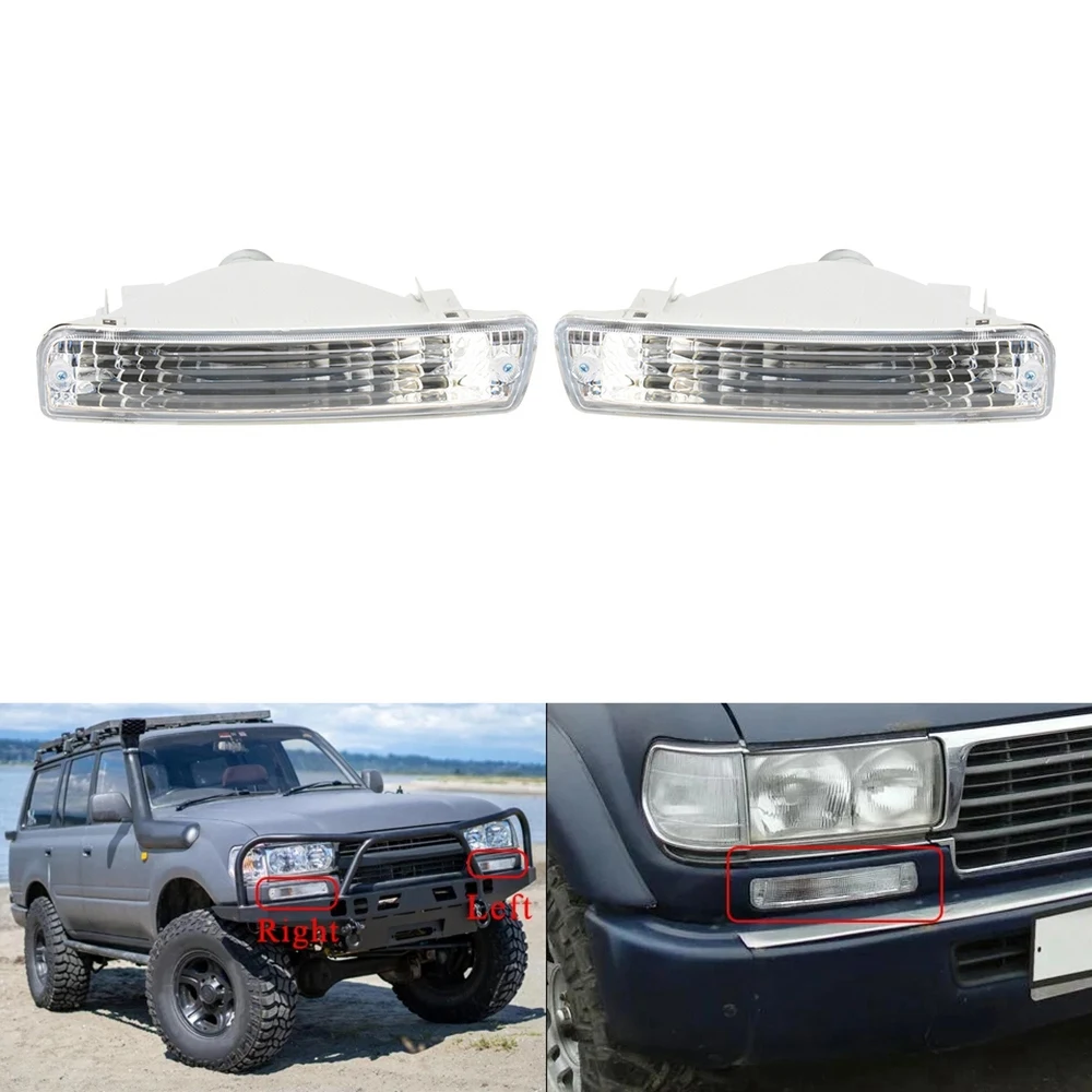 Фара указателя поворота переднего бампера автомобиля для Toyota Land Cruiser 80 серии