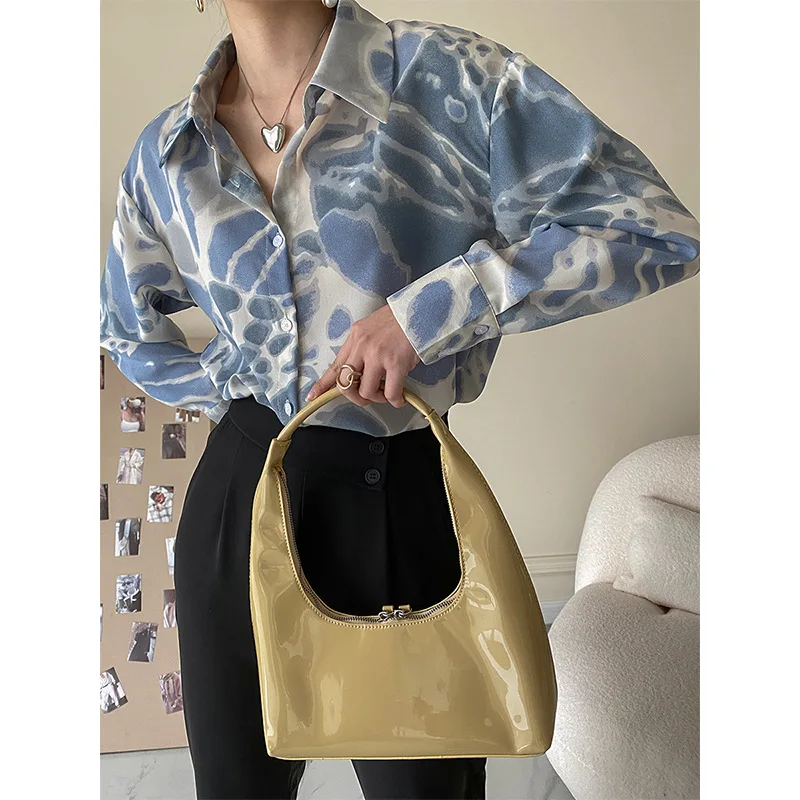 

Fashion Elegant Woman Blouse 2022 Traf Za Vintage Blouses Korean Style Casual Autumn Long Sleeve Shirts Female Clothing
