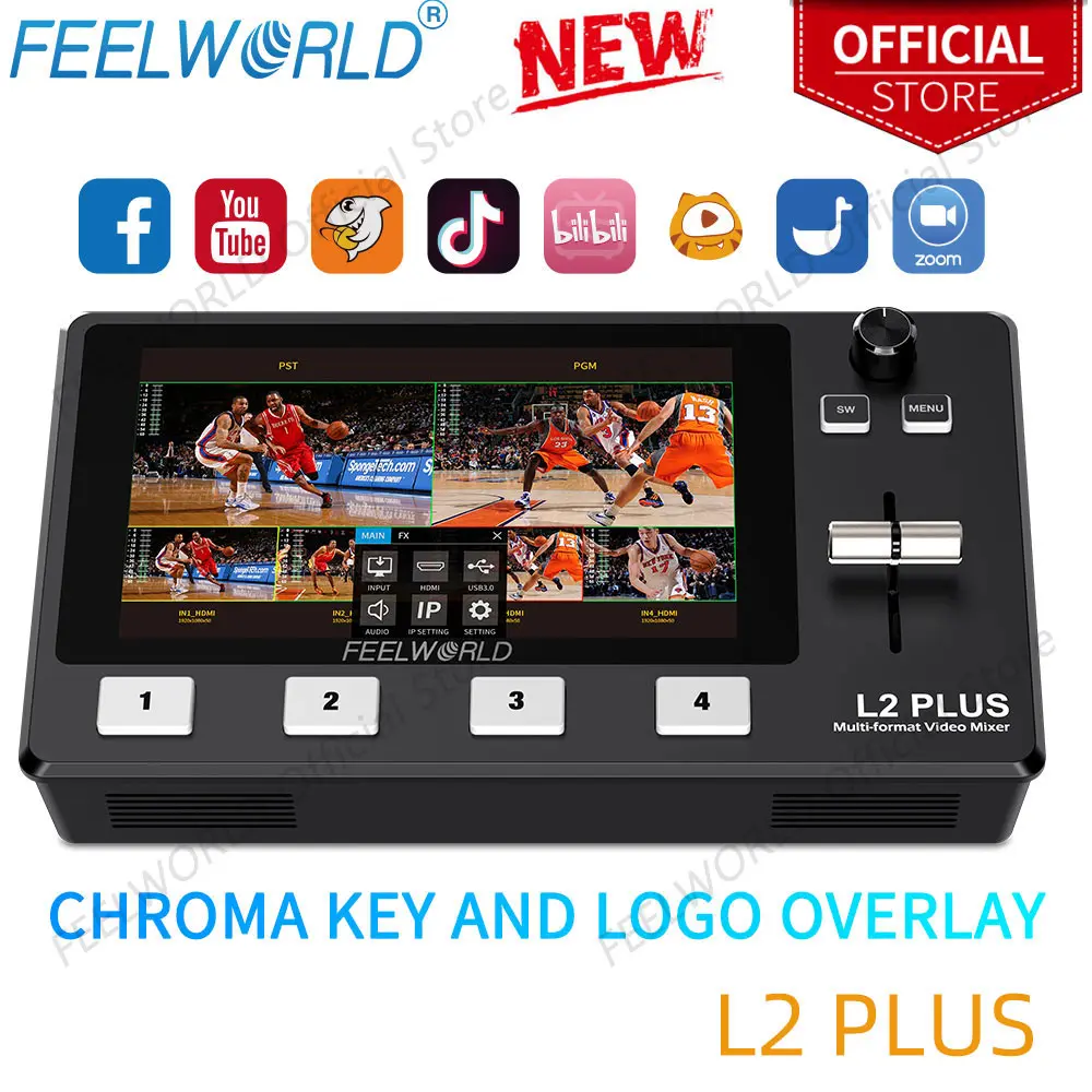Сенсорный ЖК-экран FEELWORLD L2 PLUS 5 дюйма многослойный переключатель хромакей и