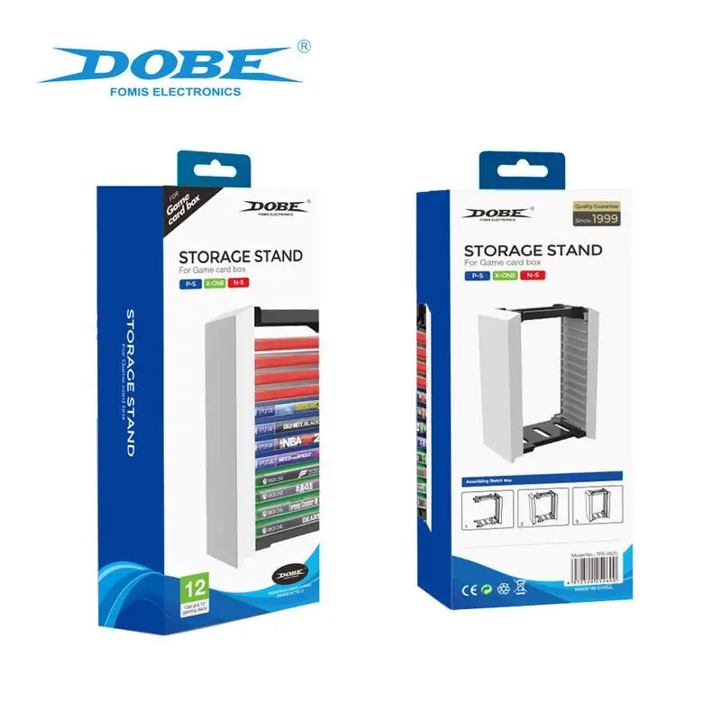 

2022 New Host Game Disk Tower Storage Rack Store 12 Game Discs For PS4 PS 5 Game Accessories Organizer Stable Storage Rack